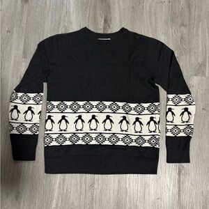 On the Byas Penguin Christmas Sweater
